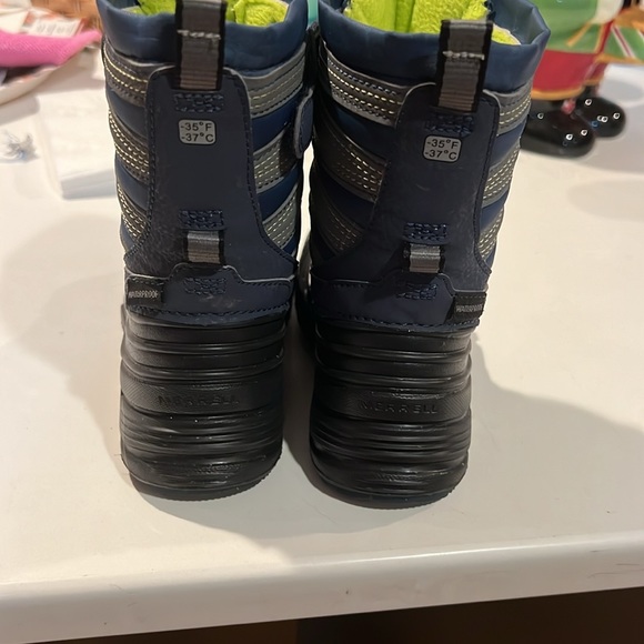 Merrell Kids Navy and Black Snow Boots - Picture 5 of 5